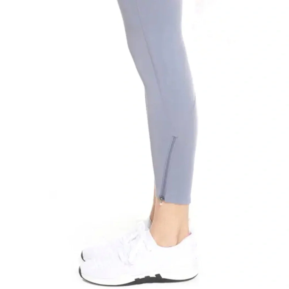 Zella Luella Luxe Lilac Gray High Waist 7/8 Leggings - Picture 3 of 10